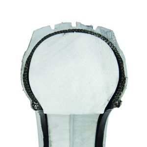 Flexlite Puncture proof solutions 3.00'' - 8'', infill type, czarna tyre for power chairs, IA-2805 pattern