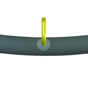 Pneumatic tube 4.00'' - 4'', ertro 280-90, 90/90 car valve