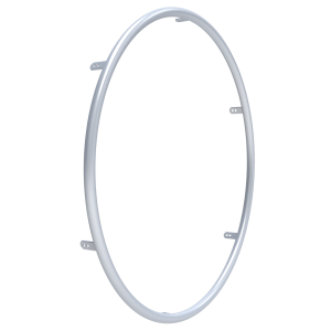 Pushrim 20'', 434mm fitting distance, anodized aluminium, silver, with 4 splices