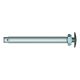 Quick release axle, 12 mm x 98 mm, stainless steel with alum. untreated button