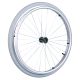 Rear wheel 24'', d12 mm bearing, aluminium rim, aluminium anodized with rivenuts pushrim, polyurethane tyre and inserts