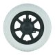 Transfer wheel 12'', 12 mm bearing, side A,M12 x 114 bolt dimensions, drum brake, polyurethane tyre, ribbed