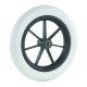 Transfer wheel 12'', 12 mm bearing, standard, polyurethane tyre, ribbed