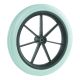 Transfer wheel 12'', 12 mm bearing, offset, polyurethane tyre, ribbed