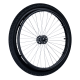 Rear wheel OMOBIC CHALLENGER 24'', left, d12 mm bearing, black rim, black alum.pushrim, black pneumatic tyre and tube