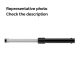 Telescopic shaft, not for cambering, black / silver, 330-440 mm